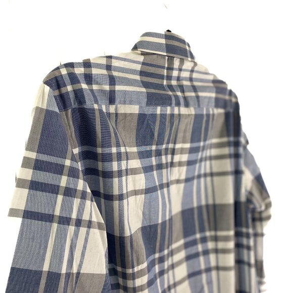 Kenneth Cole | Oeko-Tex Men's New Navy Long Sleeve Button Down Dress Shirt 32 33 - Picture 9 of 14